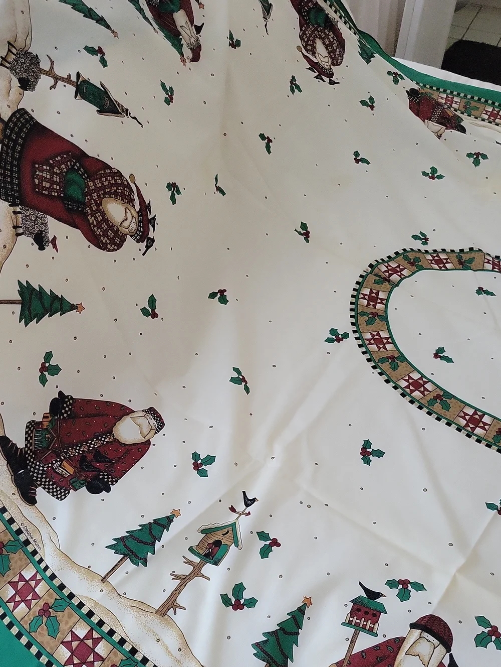 Adorable Wilderness Santa Tablecloth 59